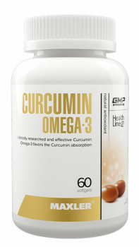картинка Maxler Curcumin Omega 3 (extract MERIVA®) 60 капс. от магазина