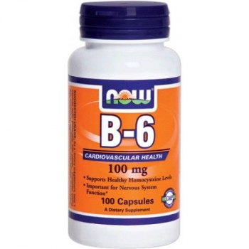 картинка Now Vitamin B-6 100 мг. 100 капс. от магазина
