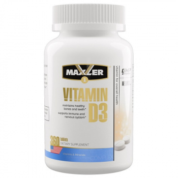 картинка Maxler Vitamin D3 (USA) 360 табл.  от магазина