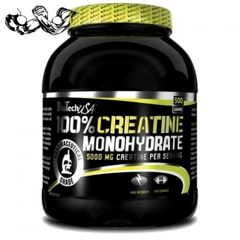 картинка BioTech Creatine Monohydrate jar 0,66lb. 500 гр.   от магазина