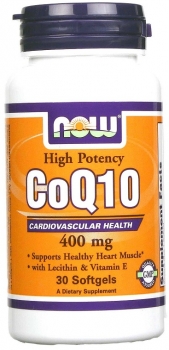картинка Now CoQ10 400 мг. 30 гел. капс. от магазина
