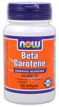 картинка Now Beta carotine 25000 мг. 100 капс.  от магазина