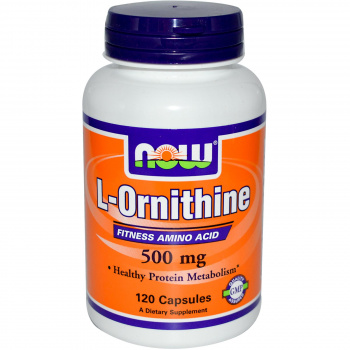 картинка Now L-Ornithine 500 мг. 120 капс. от магазина