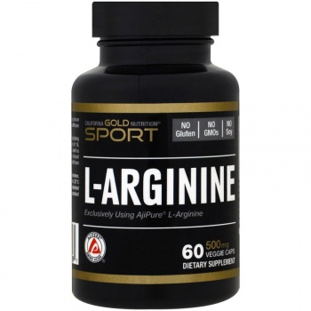 картинка California Gold L-Arginine 500 мг. 60 капс. от магазина