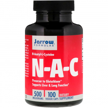 картинка Jarrow Formulas N-ацетил-L-цистеин 500 мг. 100 капс.  от магазина