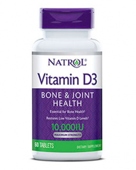 картинка Natrol Vitamin D3 10000 IU Max. Strength 60 табл. от магазина