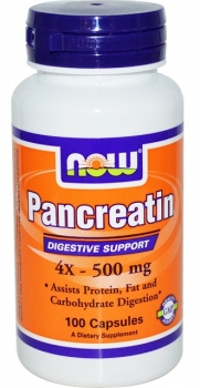 картинка Now Pancreatin 2000 мг. 100 капс.   от магазина