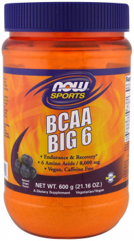 картинка Now BCAA Big6 600 гр. от магазина
