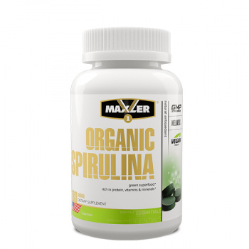 картинка Maxler Organic Spirulina 500 мг. 180 табл. от магазина