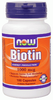картинка Now Biotin 1000 мкг. 100 капс. от магазина