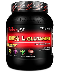 картинка BioTech L-Glutamine 0,5lb. 240 гр.  от магазина