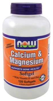 картинка Now Calcium & Magnesium + D 120 гелев. капс. от магазина