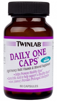 картинка Twinlab Daily One Caps With Iron 60 капс.  от магазина