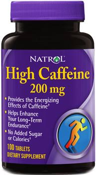 картинка Natrol High Caffeine 200 мг. 100 табл. от магазина
