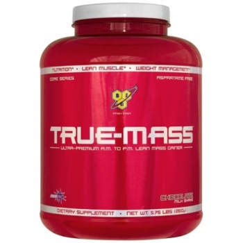 картинка BSN True Mass Weight Gainer 5,75lb. 2610 гр. (Клубника) от магазина