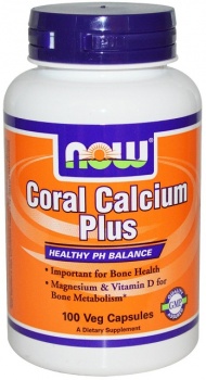 картинка Now Coral calcium Plus 1430 мг. 100 капс.  от магазина