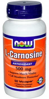 картинка Now L-Carnosin 500 мг. 50 капс. от магазина
