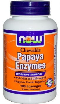 картинка Now Papaya Enzyme Chewable 180 табл. от магазина