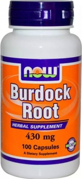 картинка Now Burdock Root 430 мг. 100 капс. от магазина