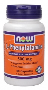 картинка Now L-Phenylalanine 500 мг. 60 капс. от магазина