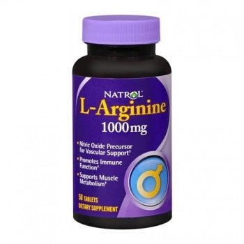 картинка Natrol L-Arginine 1000 мг. 50 табл. от магазина