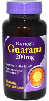 картинка Natrol Guarana 200 мг. 60 капс. от магазина
