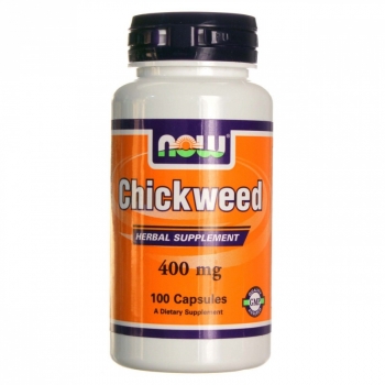 картинка Now Chickweed 400 мг. 100 капс. от магазина