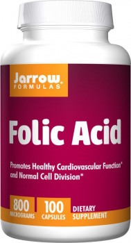 картинка Jarrow Formulas Folic acid 800 мкг. 100 капс.  от магазина