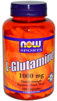 картинка Now L-Glutamine 1000 мг. 120 капс. от магазина