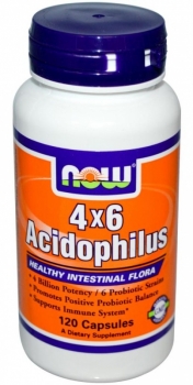 картинка Now Acidophilus 4x6 Billion 60 капс. от магазина
