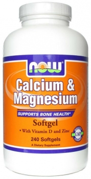 картинка Now Calcium & Magnesium + D 240 гелев. капс. от магазина