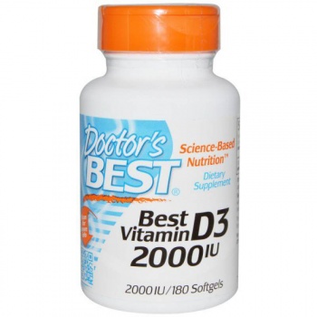картинка Doctor,s  Best Vit D3 2000 ME. 180 капс. от магазина