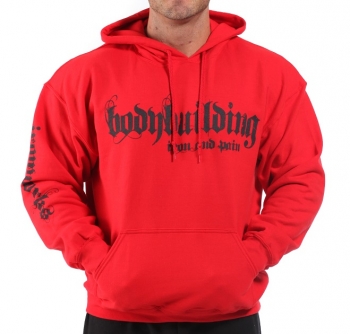 картинка Ironworks hoodies Iron&pain red G-64 от магазина