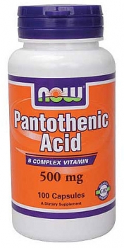 картинка Now Pantothenic Acid 500 мг. 100 капс. от магазина