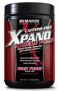 картинка Dymatize Xpand Xtreme Pumр caffein free 1,76lb. 800 гр.   от магазина